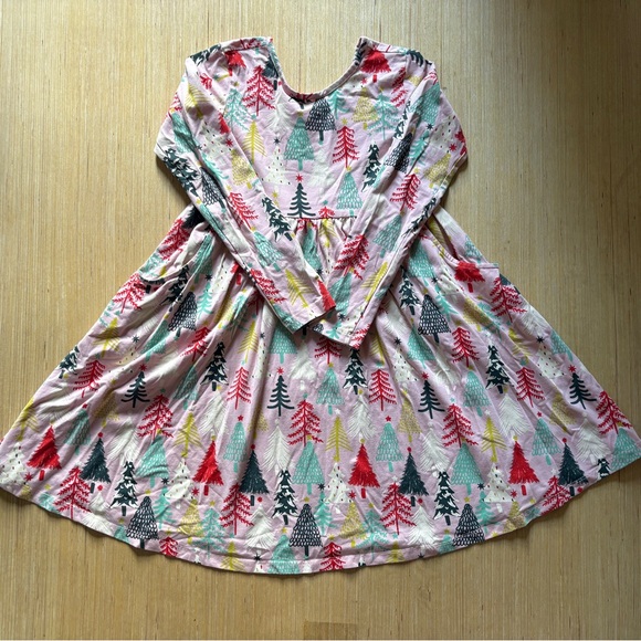 Hanna Anderson Long Sleeve Skater Dress Size 140 Girls Size 10 Holiday Christmas - Picture 1 of 5